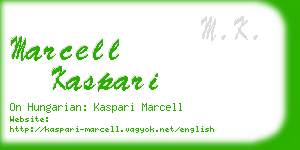 marcell kaspari business card